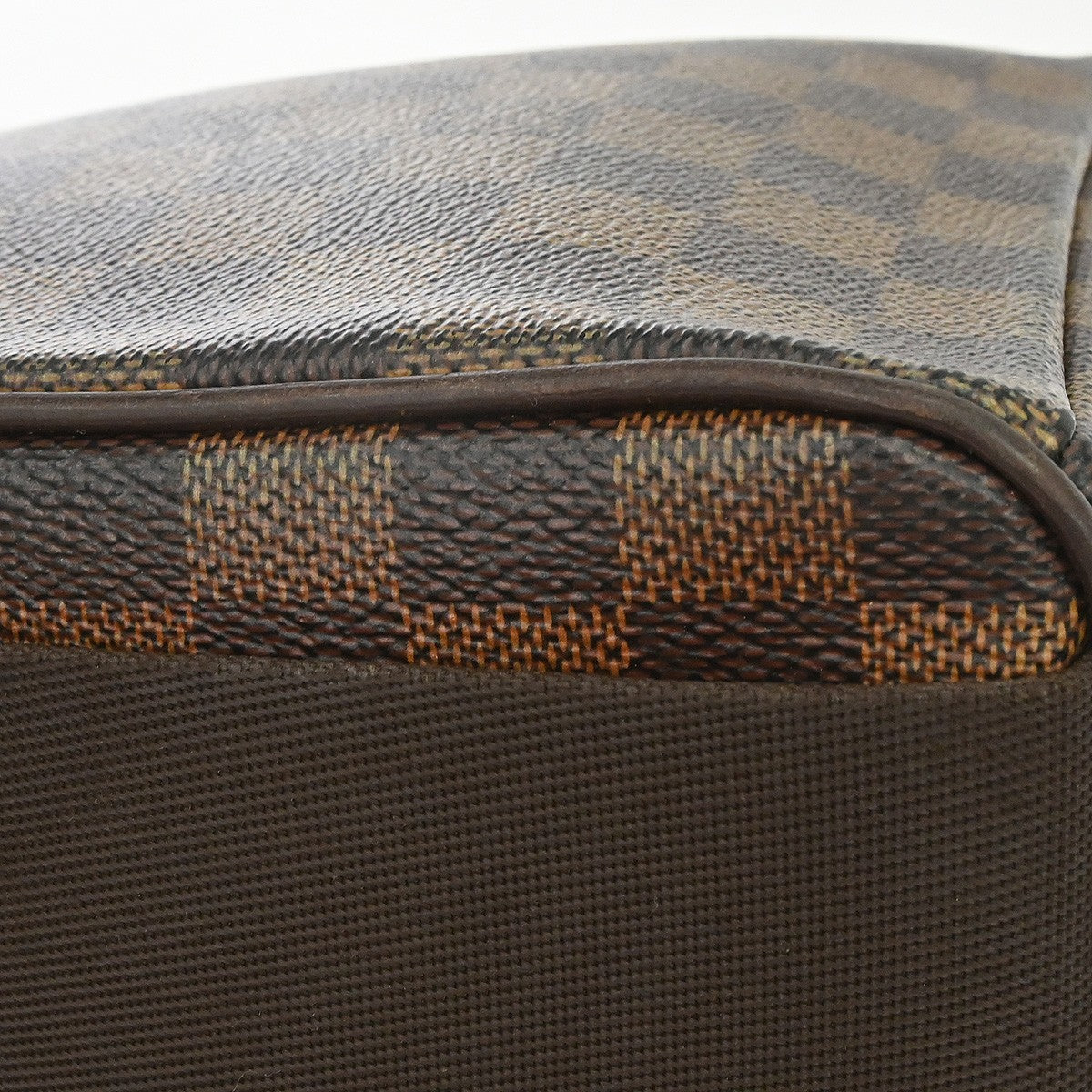 Louis Vuitton Olav Handbag Damier Brown Canvas Shoulder Bag Bag (Pre-Owned)