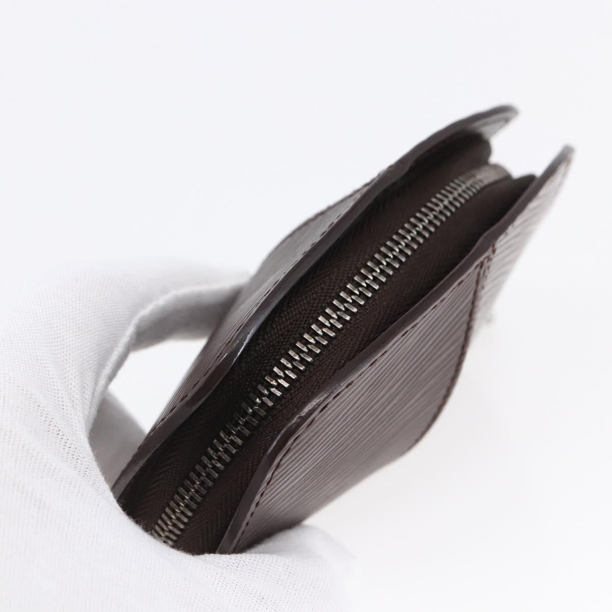Louis Vuitton Demi Lune Coin Purse Epi Leather Brown Leather Wallets Accessory (Pre-Owned)