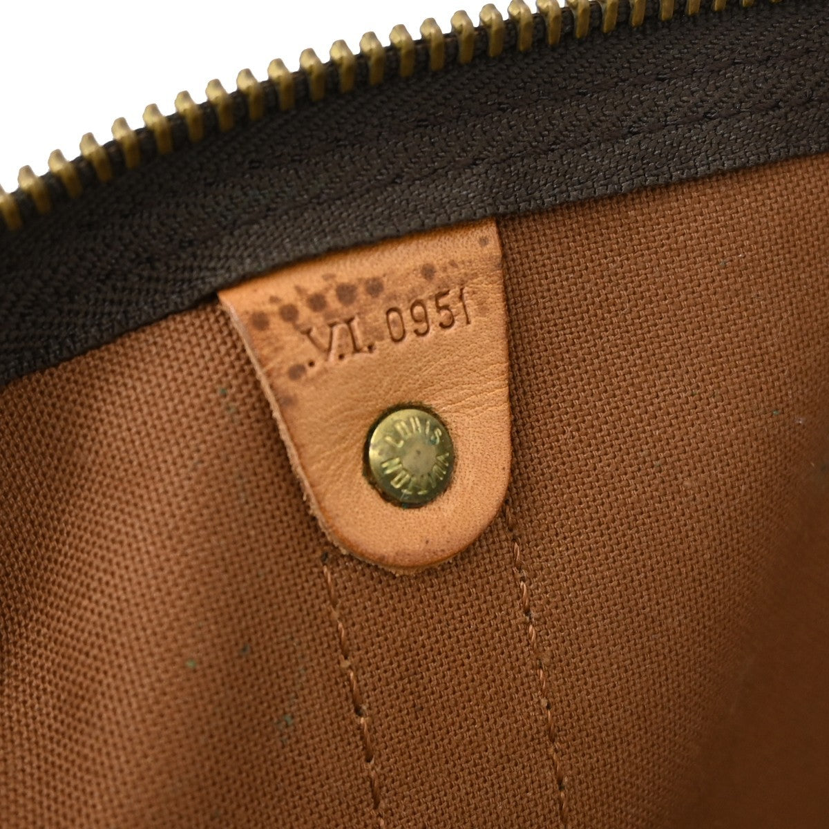 Louis Vuitton Keepall Bandouliere Bag Monogram Canvas Brown Canvas Travel Bag Bag (Pre-Owned)