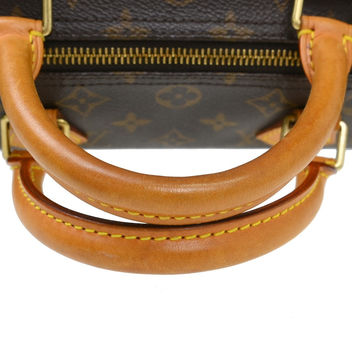 Louis Vuitton Speedy Handbag Monogram Canvas Brown Canvas Handbag (Pre-Owned)
