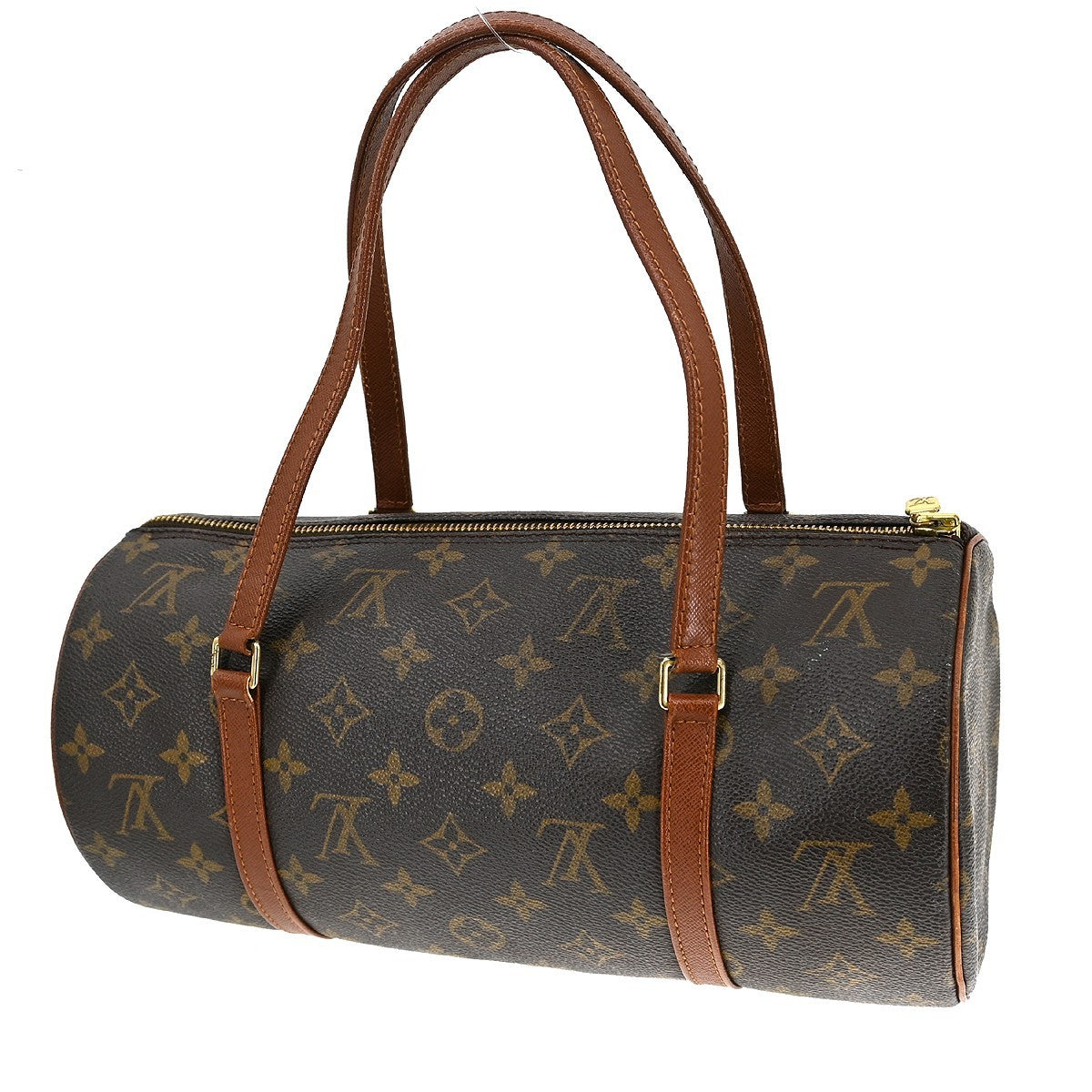 Louis Vuitton Papillon Handbag Monogram Canvas Brown Canvas Handbag (Pre-Owned)