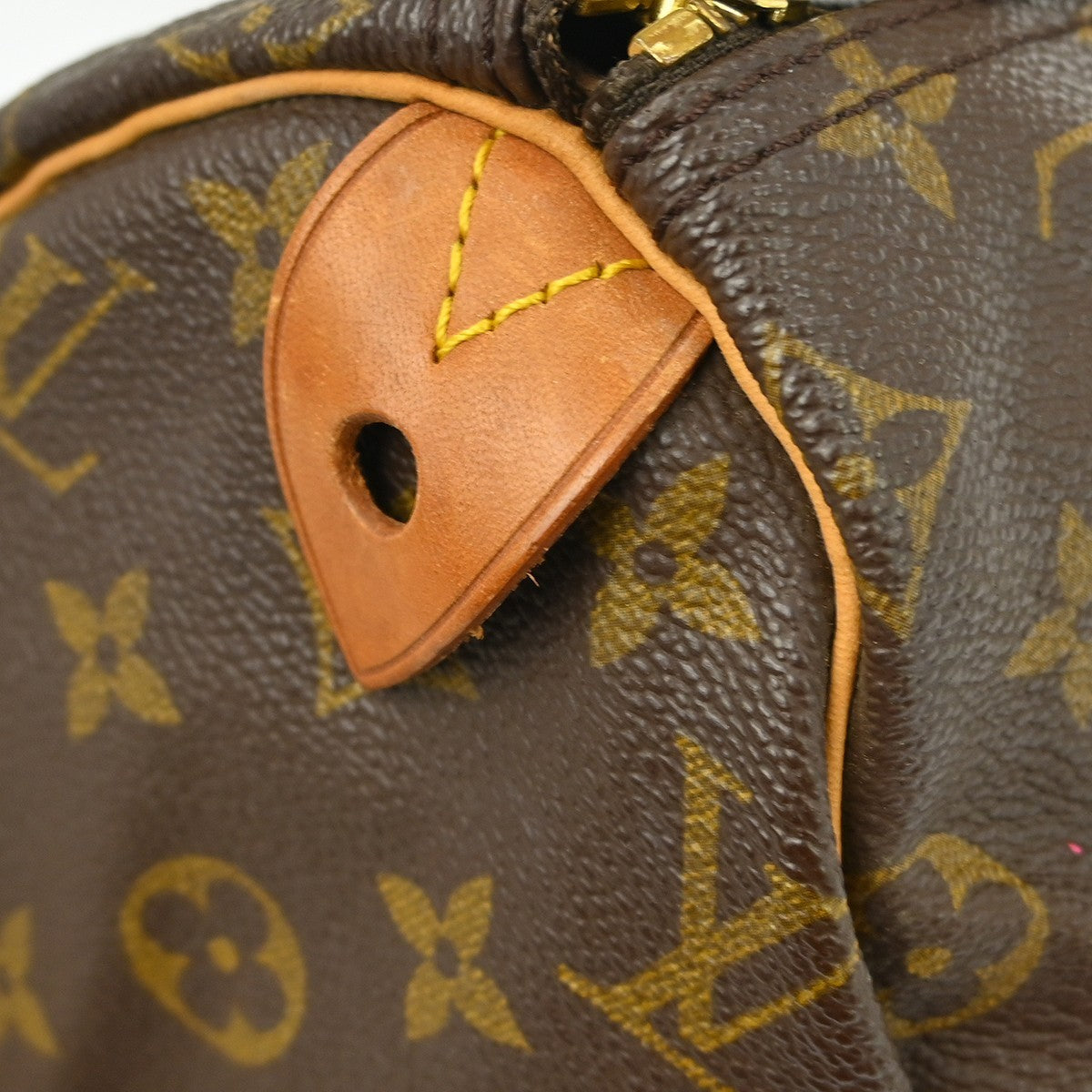 Louis Vuitton Speedy Handbag Monogram Canvas Brown Canvas Handbag (Pre-Owned)