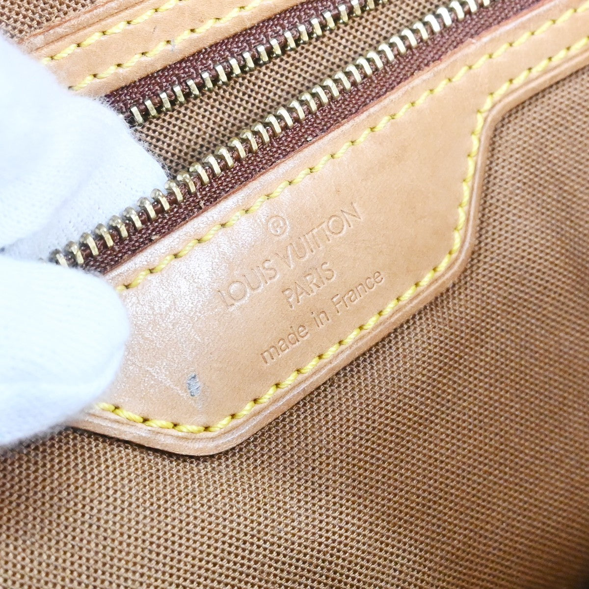 Louis Vuitton Cabas Mezzo Monogram Canvas Brown Canvas Tote Bag Bag (Pre-Owned)