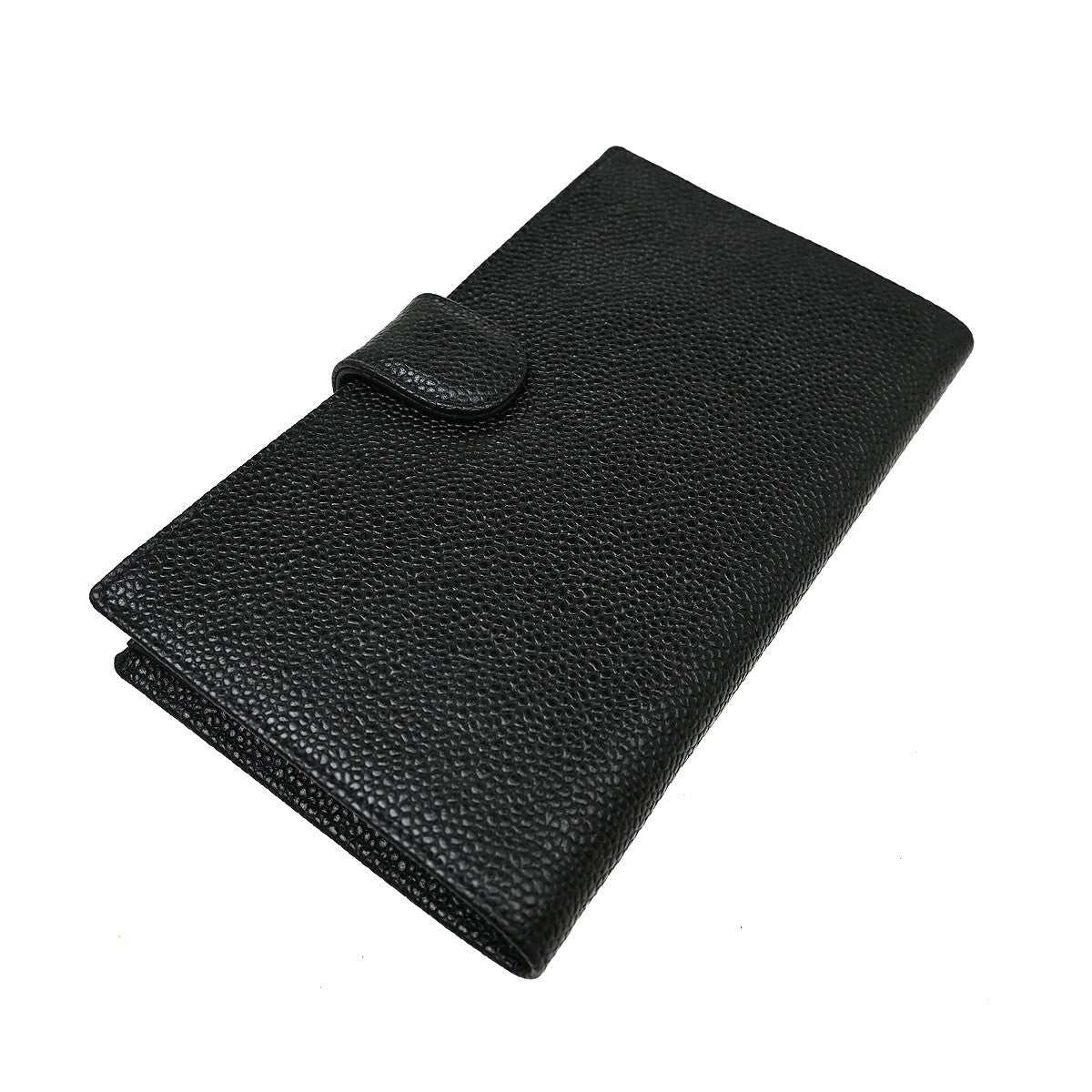 Chanel Timeless Cc French Wallet Caviar Black Calfskin Wallets Accessory (Pre-Owned)