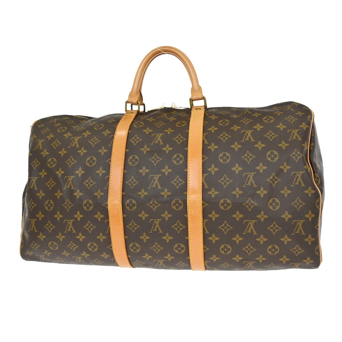 Louis Vuitton Keepall Bag Monogram Canvas Brown Canvas Travel Bag Bag (Pre-Owned)
