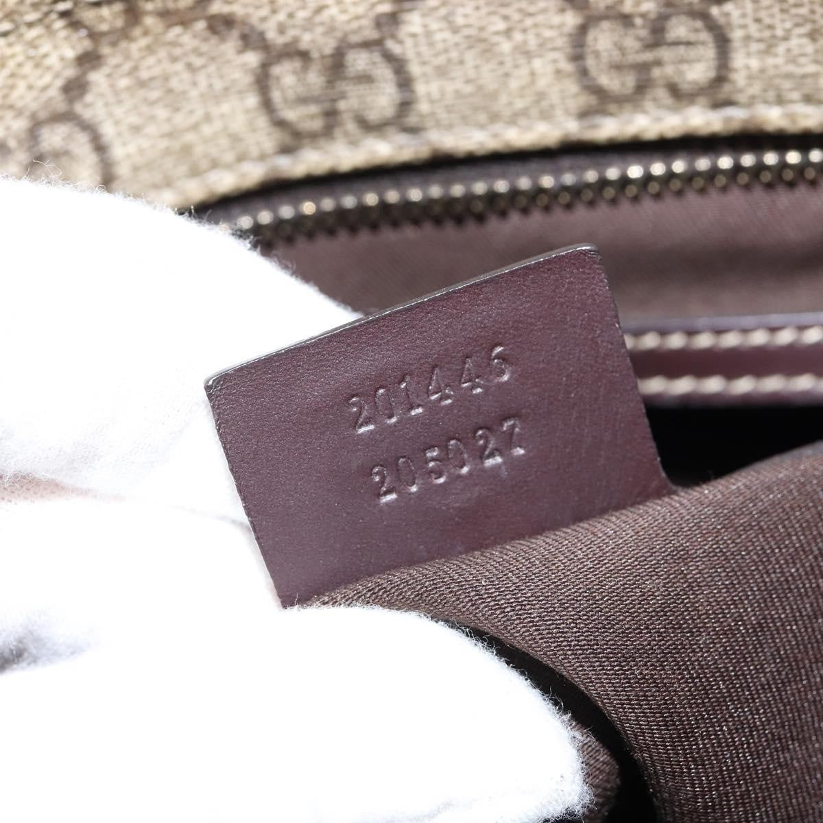 Gucci Zip Top Messenger Bag Gg Coated Canvas Beige Canvas Shoulder Bag Bag (Pre-Owned)
