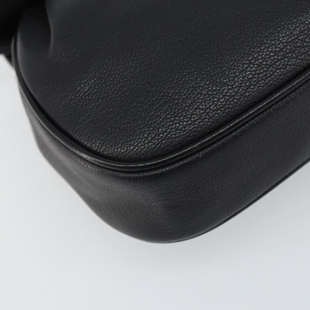 Givenchy Vintage 4G Shoulder Bag Leather Black Leather Shoulder Bag Bag (Pre-Owned)