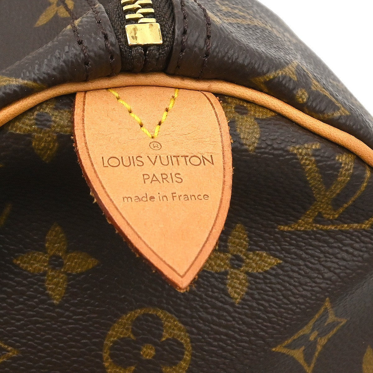 Louis Vuitton Speedy Handbag Monogram Canvas Brown Canvas Handbag (Pre-Owned)