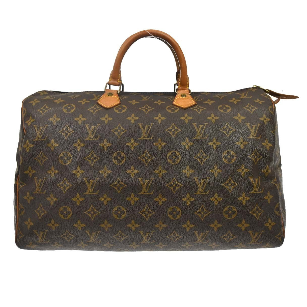 Louis Vuitton Speedy Handbag Monogram Canvas Brown Canvas Handbag (Pre-Owned)