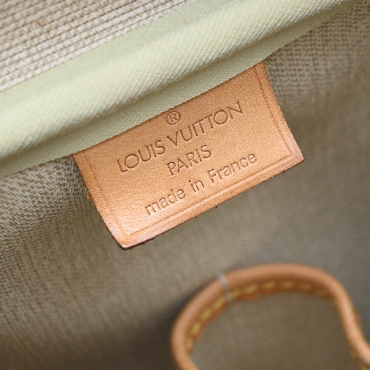 Louis Vuitton Deauville Handbag Monogram Canvas Brown Canvas Handbag (Pre-Owned)