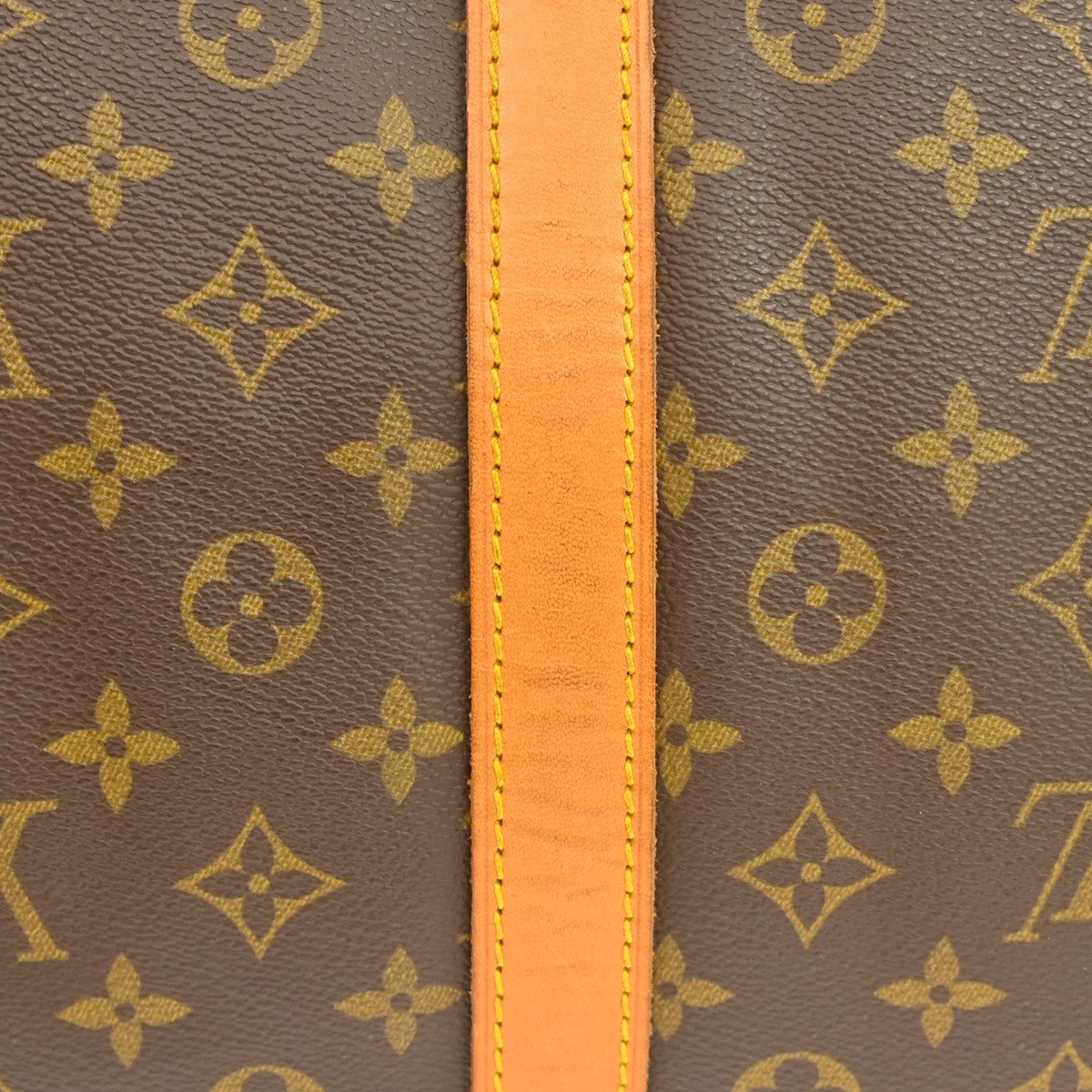 Louis Vuitton Keepall Bandouliere Bag Monogram Canvas Brown Canvas Travel Bag Bag (Pre-Owned)