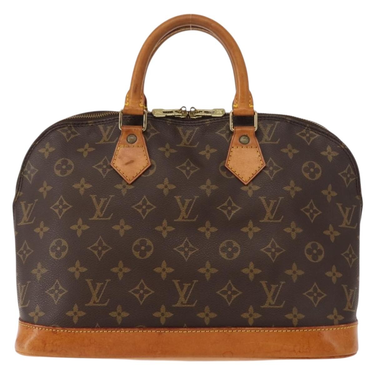 Louis Vuitton Vintage Alma Handbag Monogram Canvas Brown Canvas Handbag (Pre-Owned)