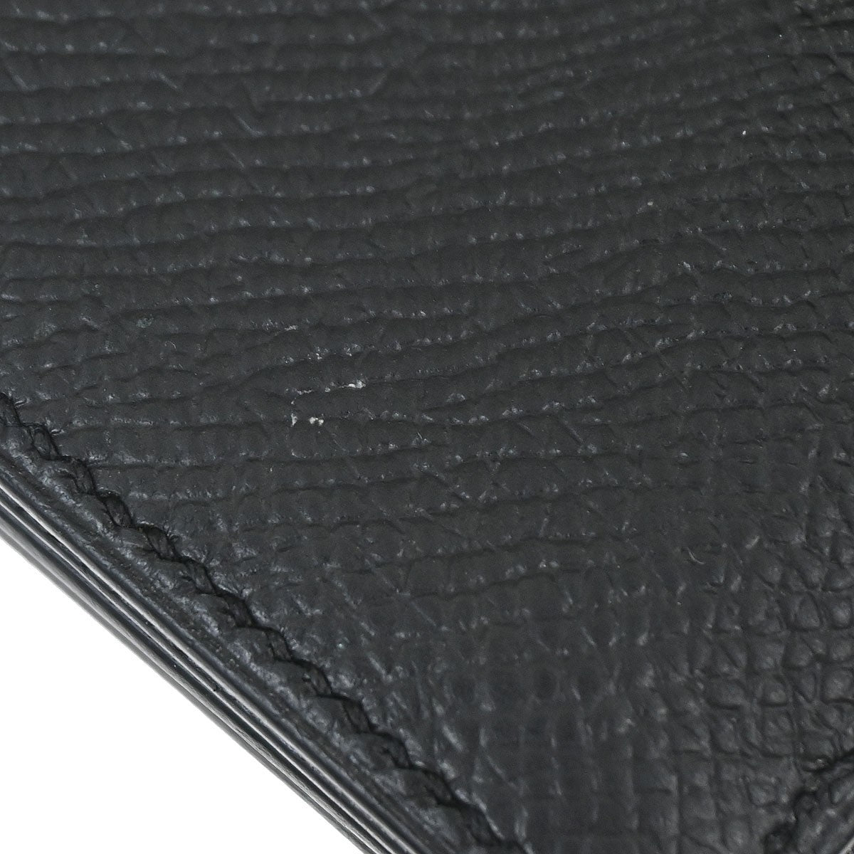 Hermes Bearn Wallet Epsom Black Leather Wallets Accessory (Pre-Owned)