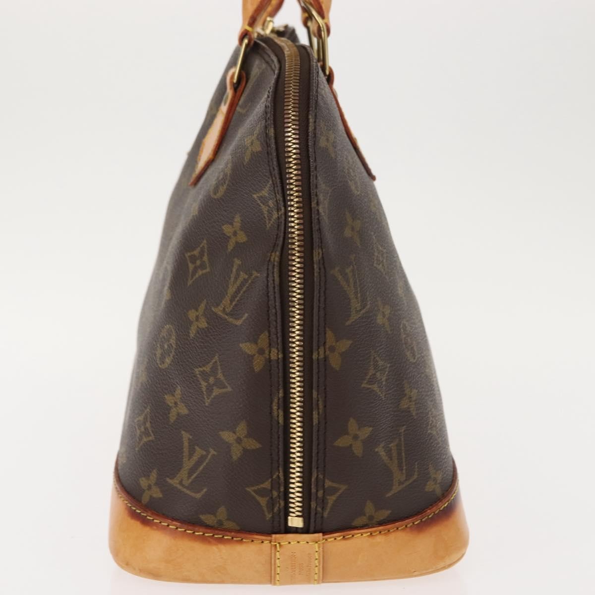 Louis Vuitton Alma Handbag Monogram Canvas Brown Canvas Handbag (Pre-Owned)