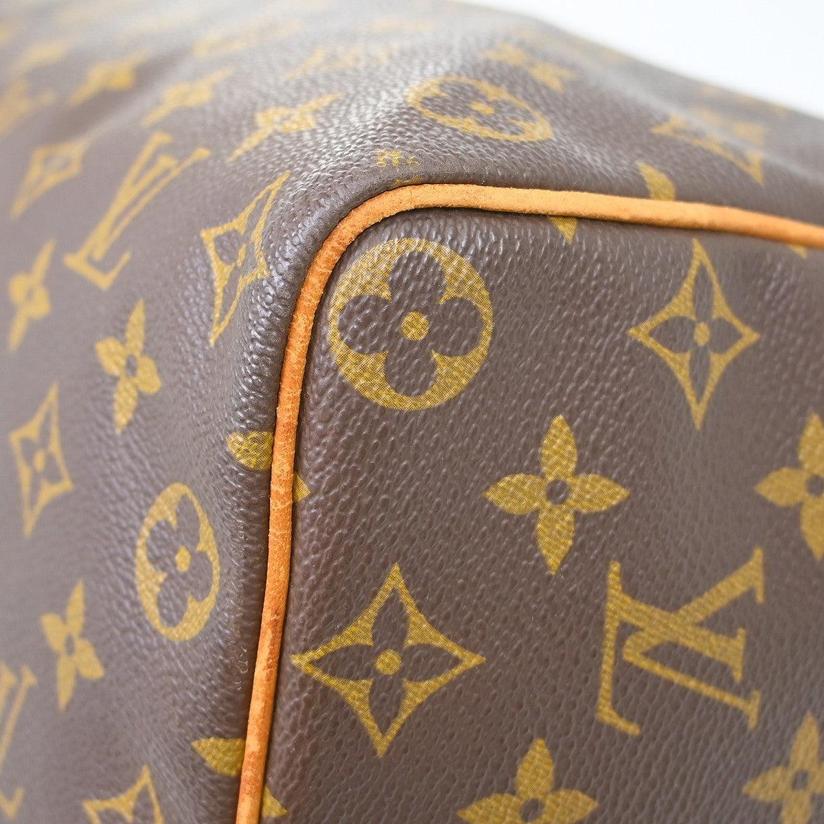 Louis Vuitton Speedy Handbag Monogram Canvas Brown Canvas Handbag (Pre-Owned)