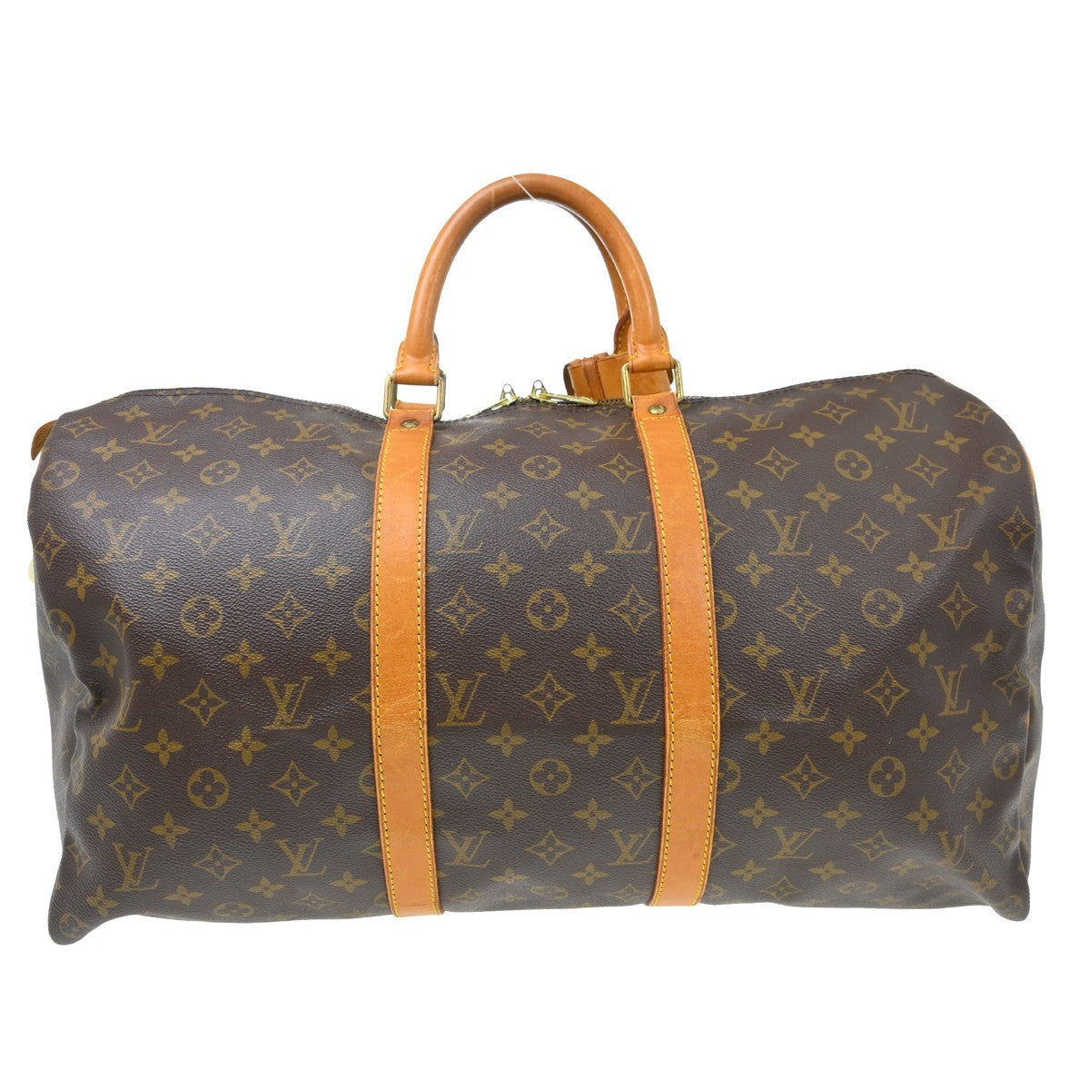 Louis Vuitton Keepall Bag Monogram Canvas Brown Canvas Travel Bag Bag (Pre-Owned)