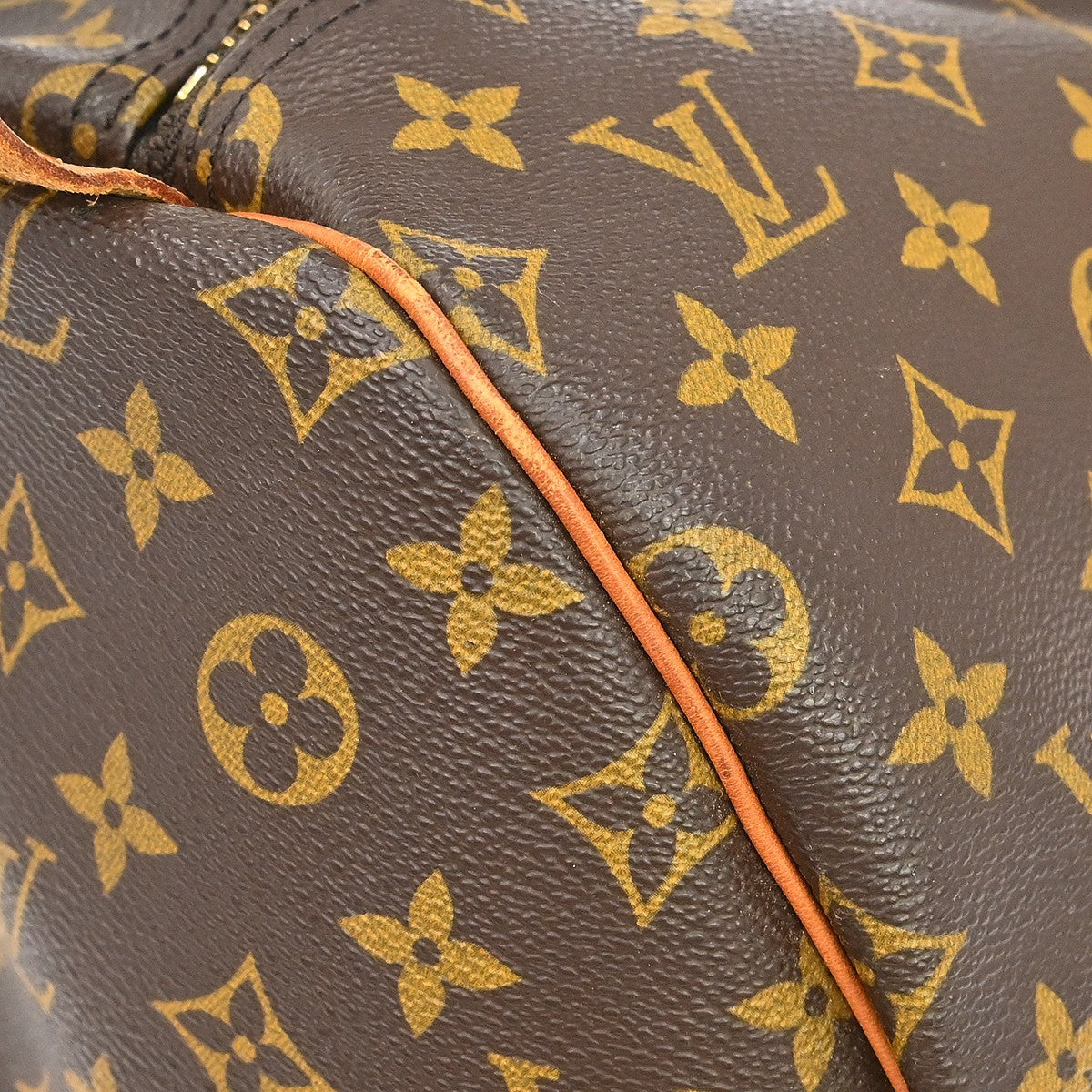 Louis Vuitton Keepall Bag Monogram Canvas Brown Canvas Travel Bag Bag (Pre-Owned)