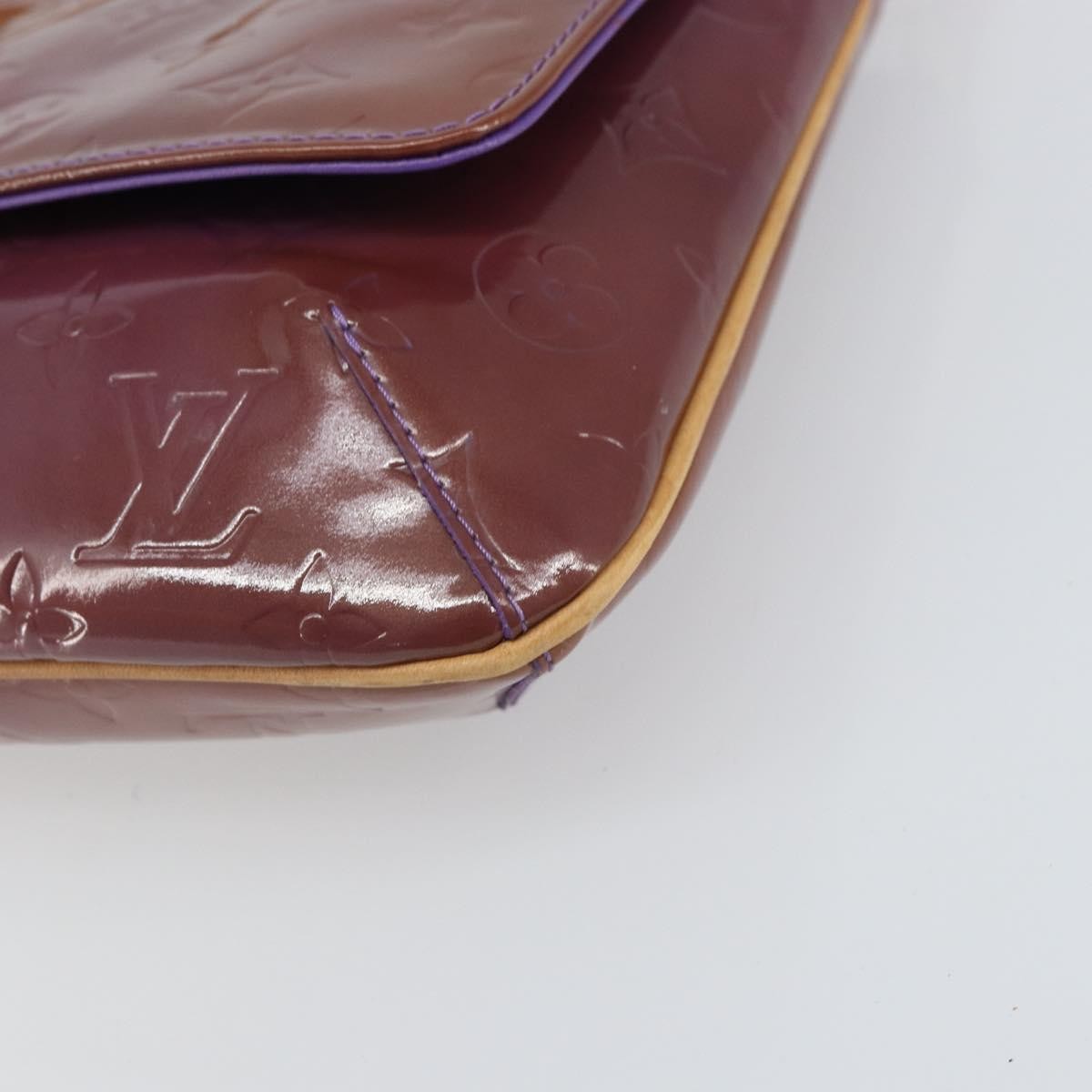 Louis Vuitton Thompson Street Handbag Monogram Vernis Purple Patent_Leather Shoulder Bag Bag (Pre-Owned)
