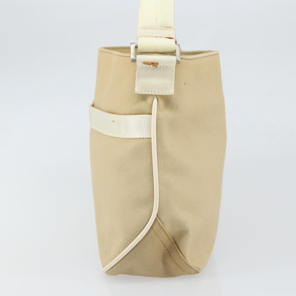 Prada Sport Handbag Canvas Beige Canvas Shoulder Bag Bag (Pre-Owned)