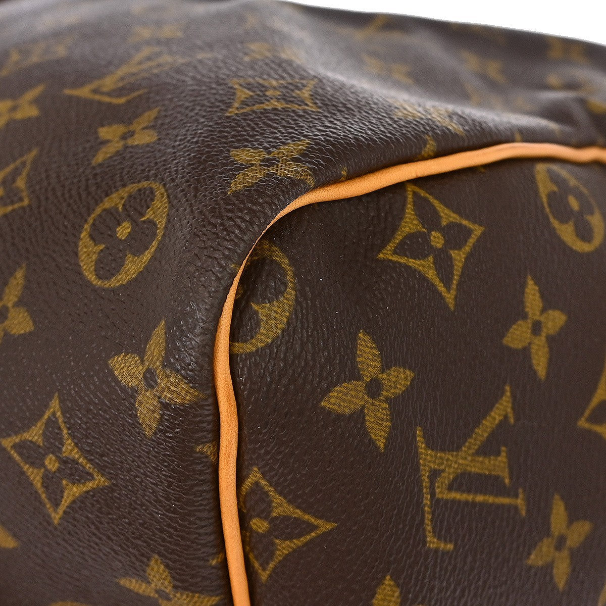 Louis Vuitton Keepall Bandouliere Bag Monogram Canvas Brown Canvas Travel Bag Bag (Pre-Owned)