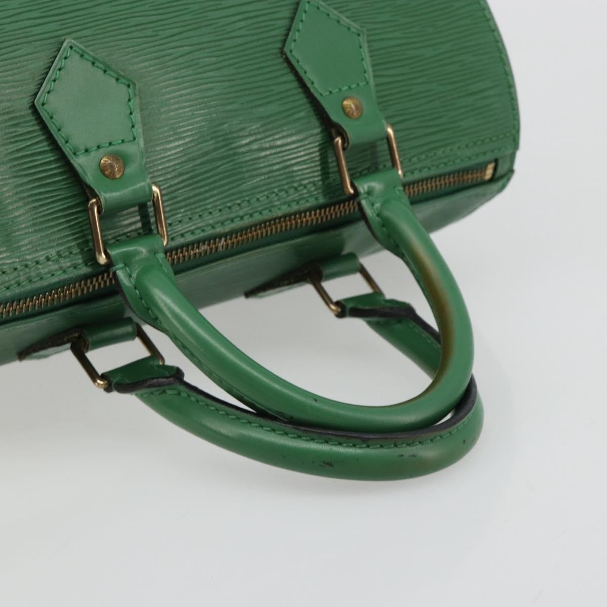 Louis Vuitton Speedy Handbag Epi Leather Green Leather Handbag (Pre-Owned)