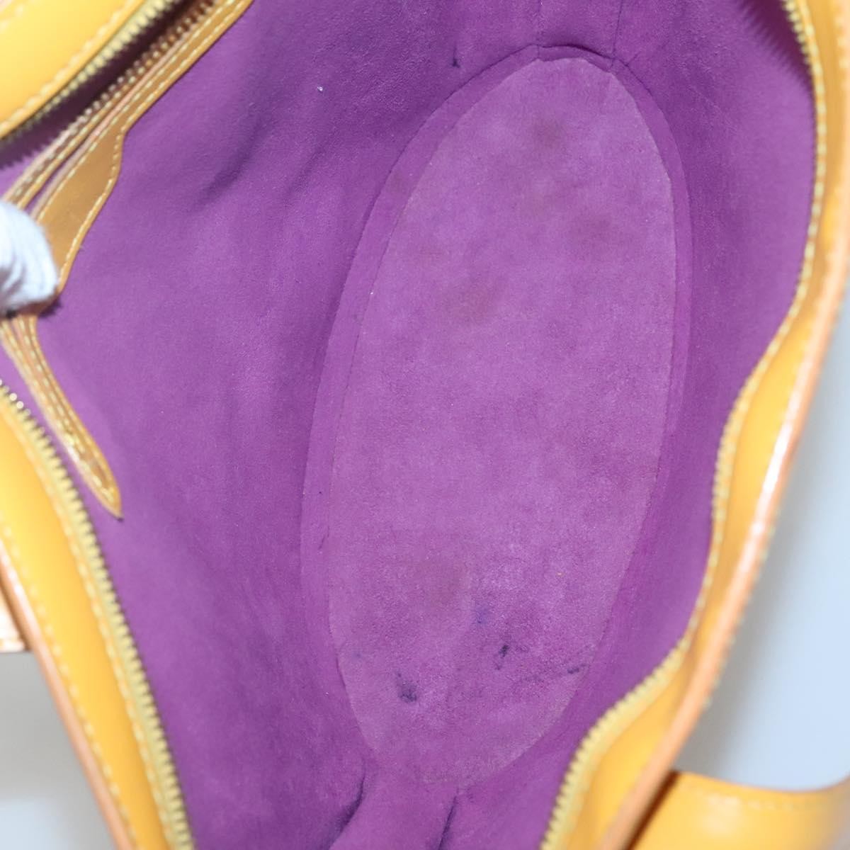 Louis Vuitton Saint Jacques Handbag Epi Leather Yellow Leather Shoulder Bag Bag (Pre-Owned)