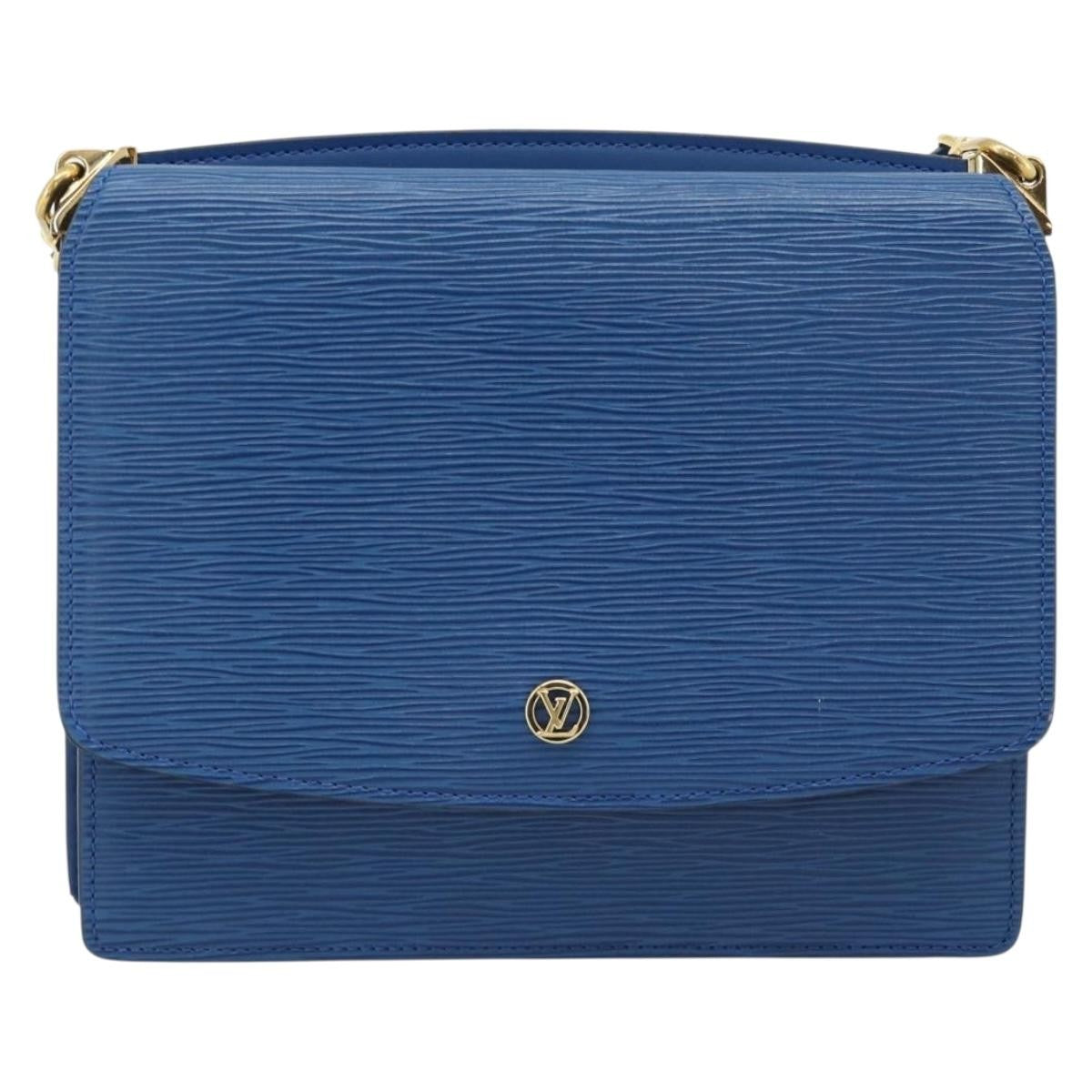 Louis Vuitton Grenelle Shoulder Bag Epi Leather Blue Leather Shoulder Bag Bag (Pre-Owned)