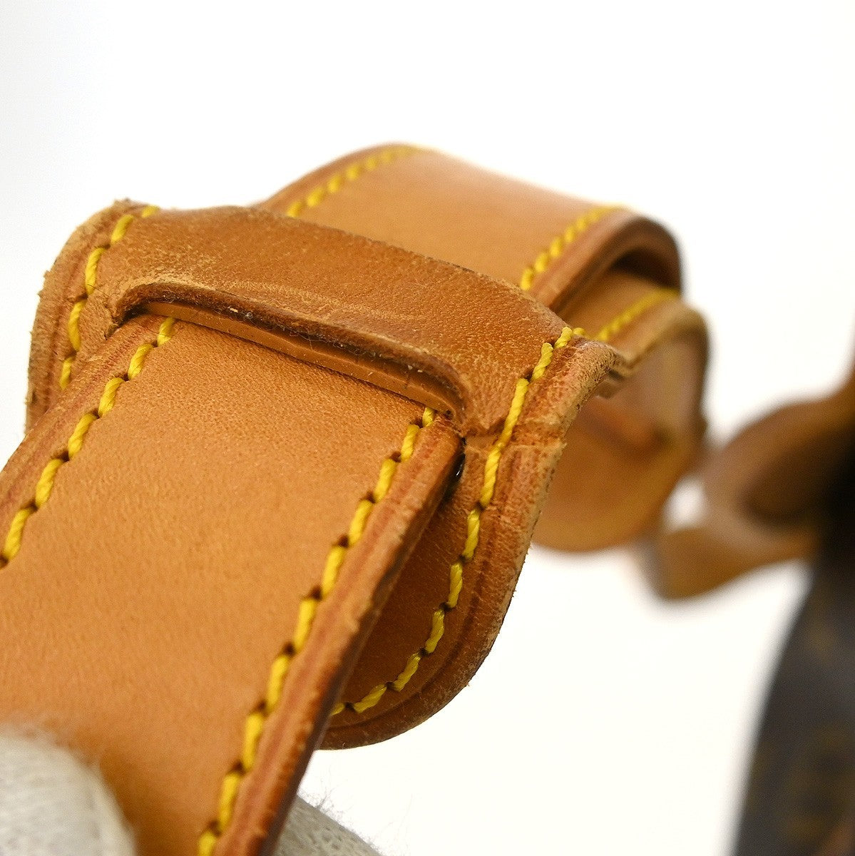 Louis Vuitton Saumur Handbag Monogram Canvas Brown Canvas Shoulder Bag Bag (Pre-Owned)
