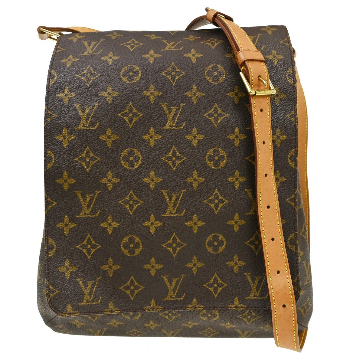 Louis Vuitton Musette Salsa Handbag Monogram Canvas Brown Canvas Shoulder Bag Bag (Pre-Owned)