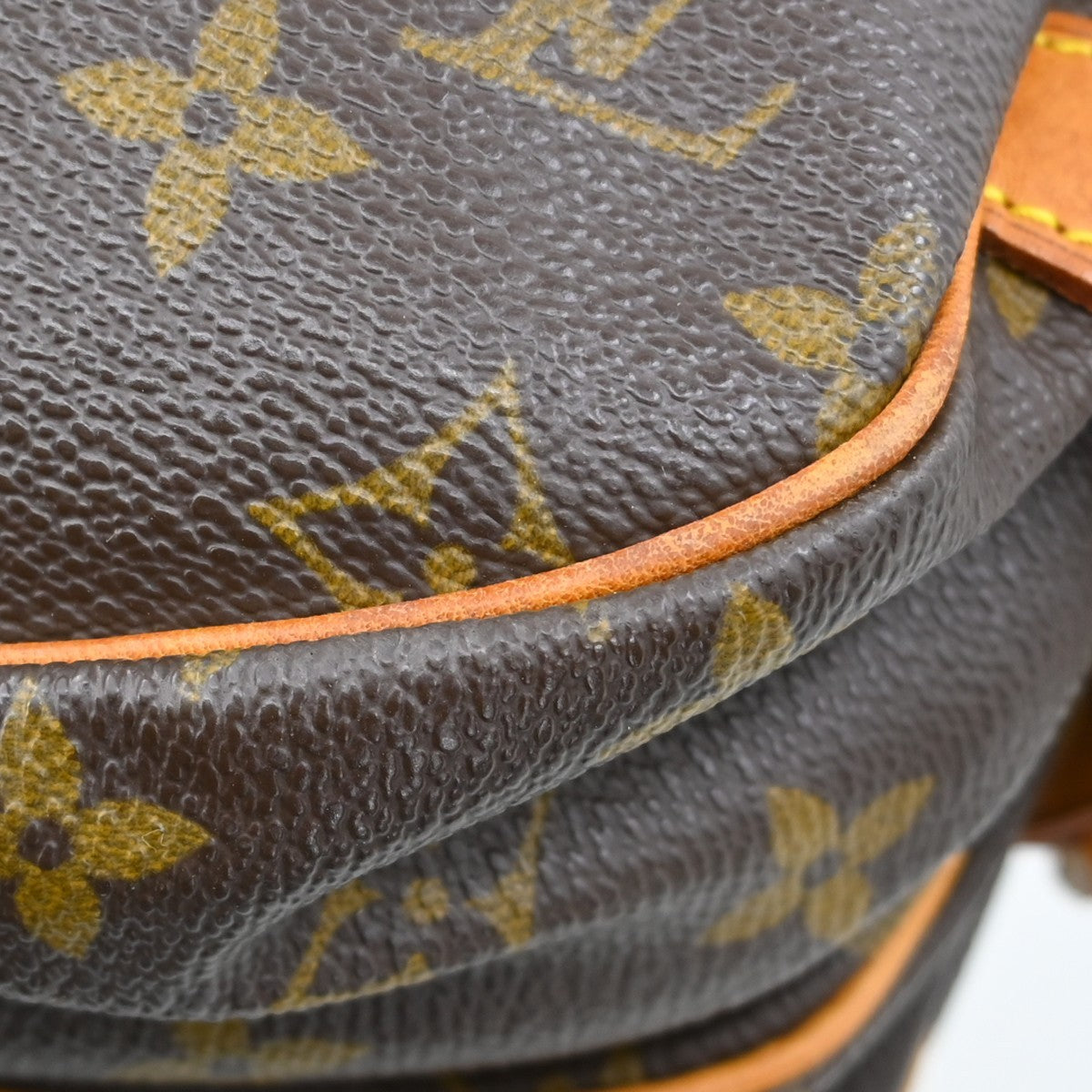 Louis Vuitton Saumur Handbag Monogram Canvas Brown Canvas Shoulder Bag Bag (Pre-Owned)