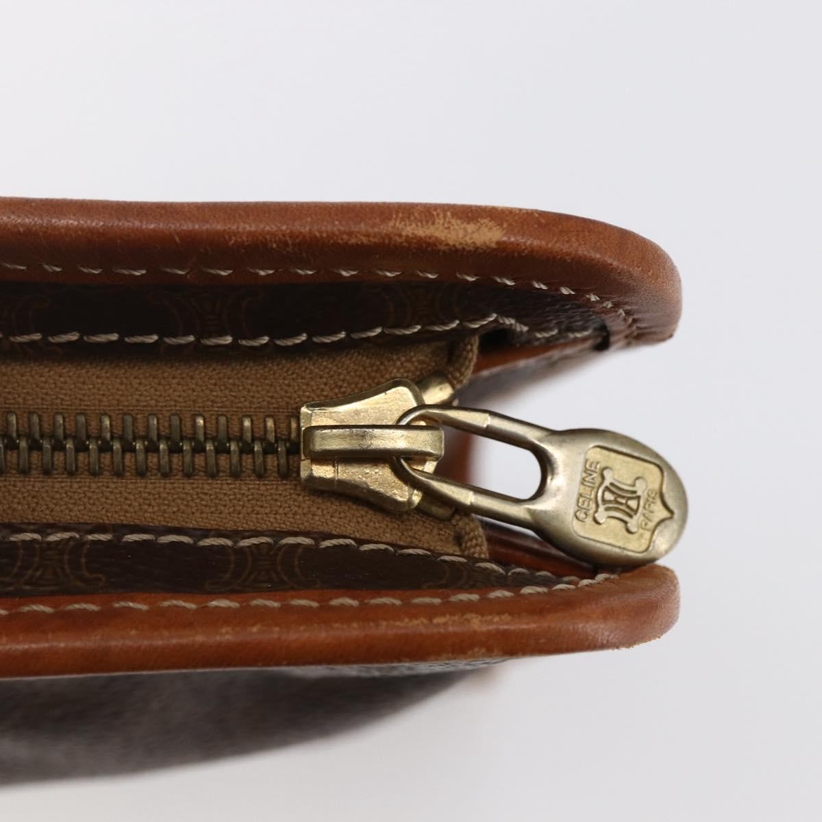 Celine Macadam Pochette Canvas Brown Canvas Clutche & Pouche Bag (Pre-Owned)