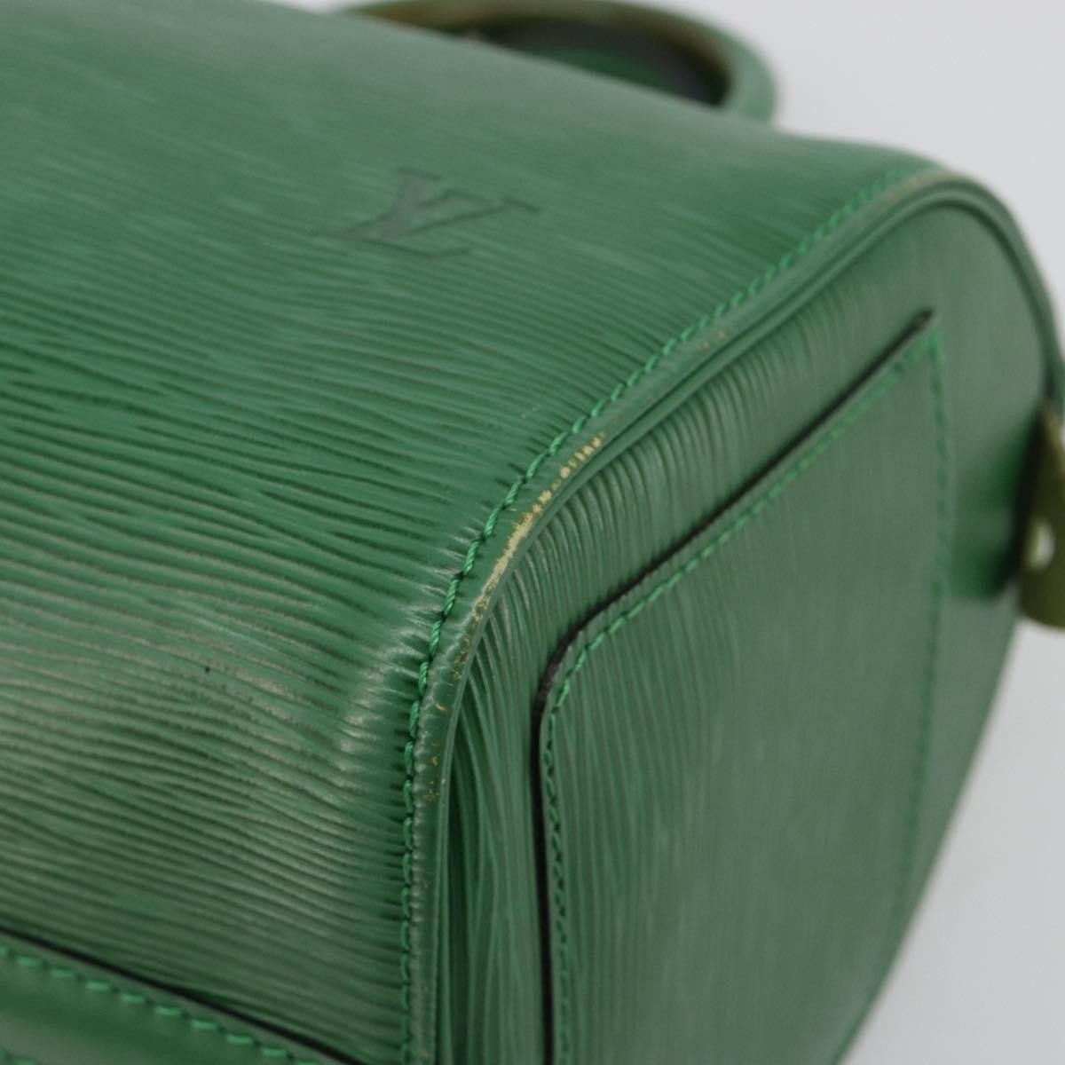 Louis Vuitton Speedy Handbag Epi Leather Green Leather Handbag (Pre-Owned)