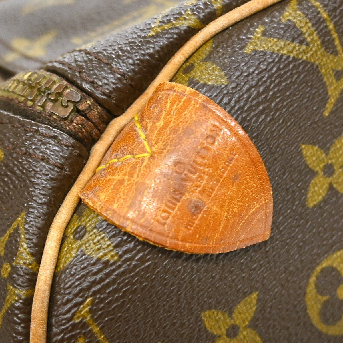 Louis Vuitton Speedy Handbag Monogram Canvas Brown Canvas Handbag (Pre-Owned)