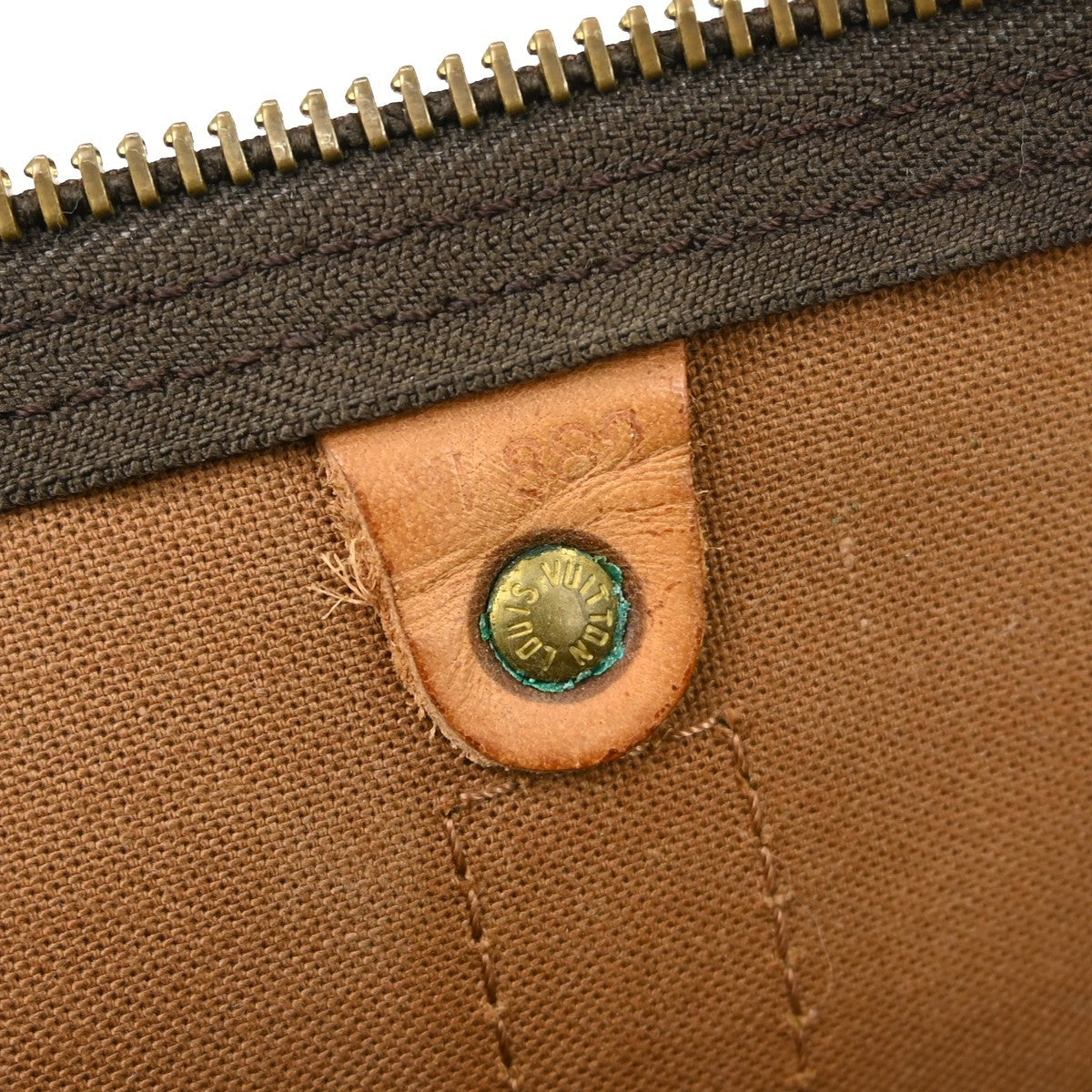 Louis Vuitton Keepall Bag Monogram Canvas Brown Canvas Travel Bag Bag (Pre-Owned)