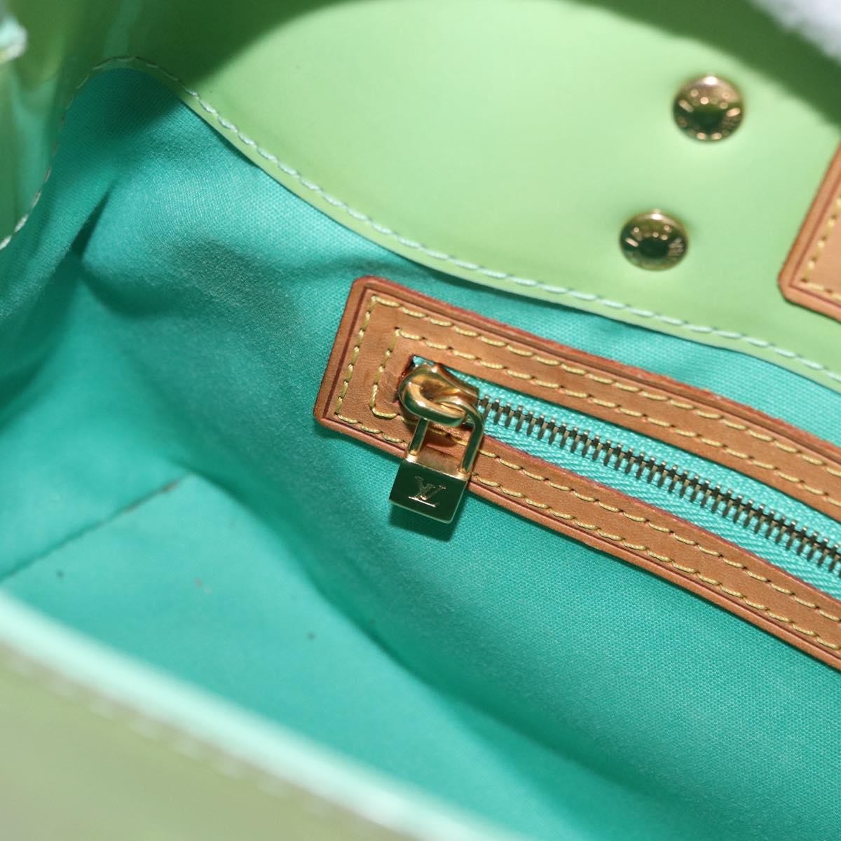 Louis Vuitton Reade Handbag Monogram Vernis Green Patent_Leather Tote Bag Bag (Pre-Owned)
