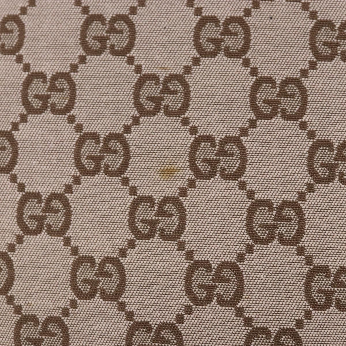 Gucci Vintage Bucket Shopping Tote Gg Canvas Brown Canvas Tote Bag Bag (Pre-Owned)