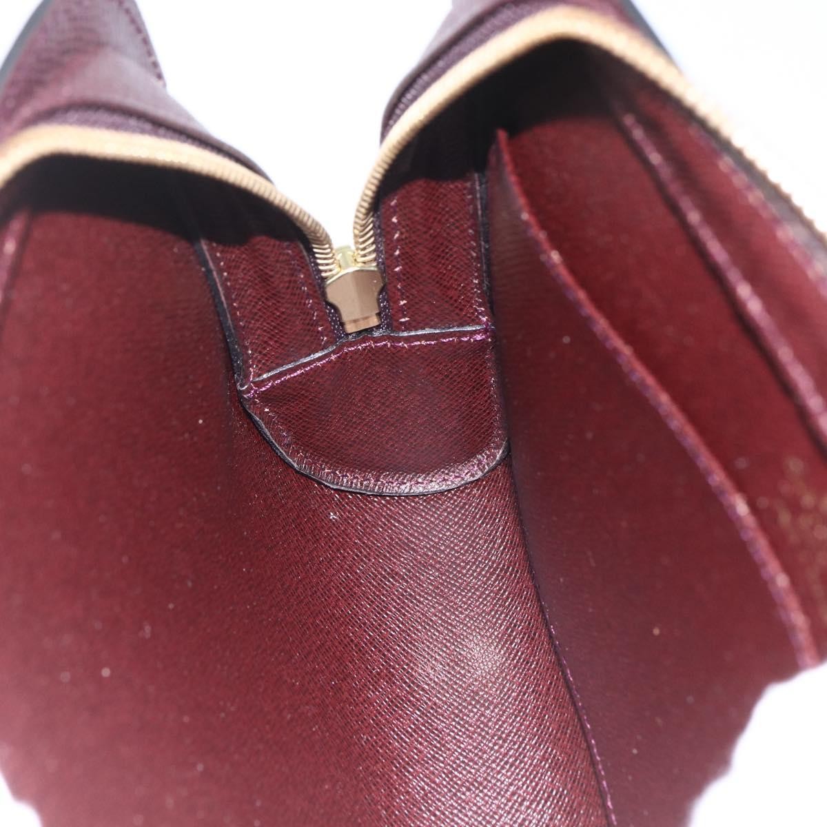 Louis Vuitton Pochette Baikal Clutch Taiga Leather Brown Leather Clutche & Pouche Bag (Pre-Owned)