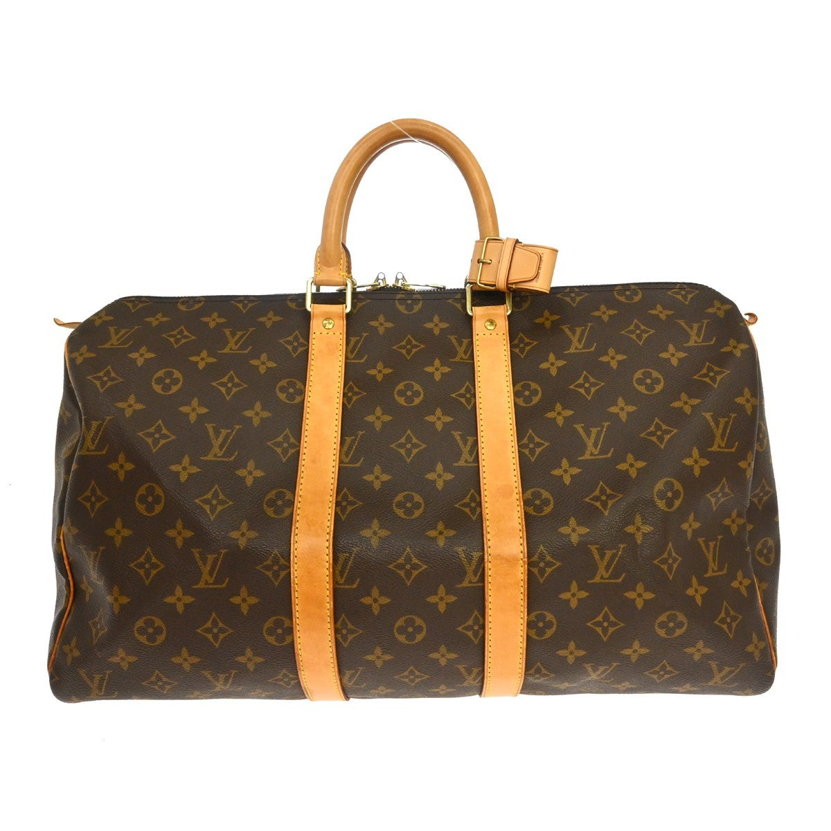 Louis Vuitton Keepall Bag Monogram Canvas Brown Canvas Travel Bag Bag (Pre-Owned)