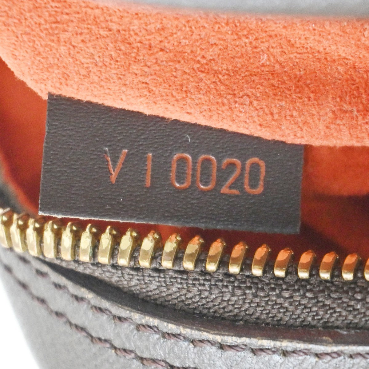 Louis Vuitton Triana Bag Damier Brown Leather Handbag (Pre-Owned)
