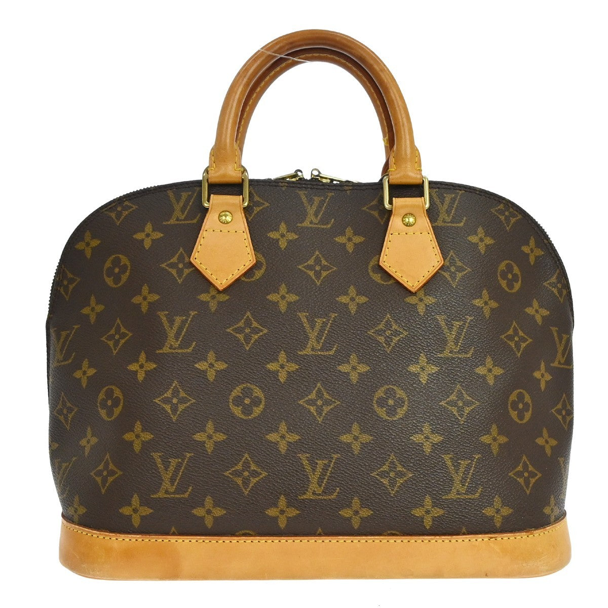 Louis Vuitton Alma Handbag Monogram Canvas Brown Canvas Handbag (Pre-Owned)