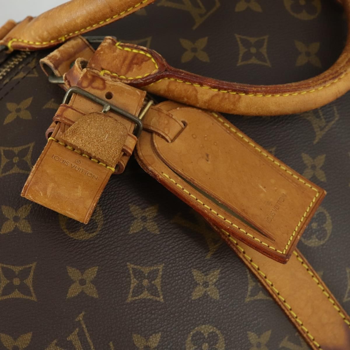 Louis Vuitton Keepall Bag Monogram Canvas Brown Canvas Travel Bag Bag (Pre-Owned)
