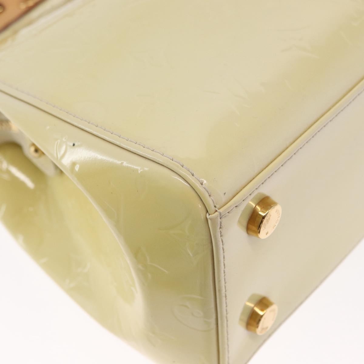 Louis Vuitton Brea Handbag Monogram Vernis Beige Patent_Leather Handbag (Pre-Owned)