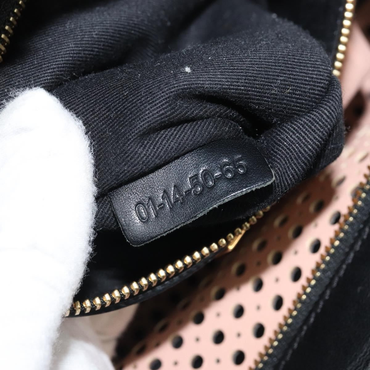 Chloe Alice Satchel Leather Black Leather Handbag (Pre-Owned)