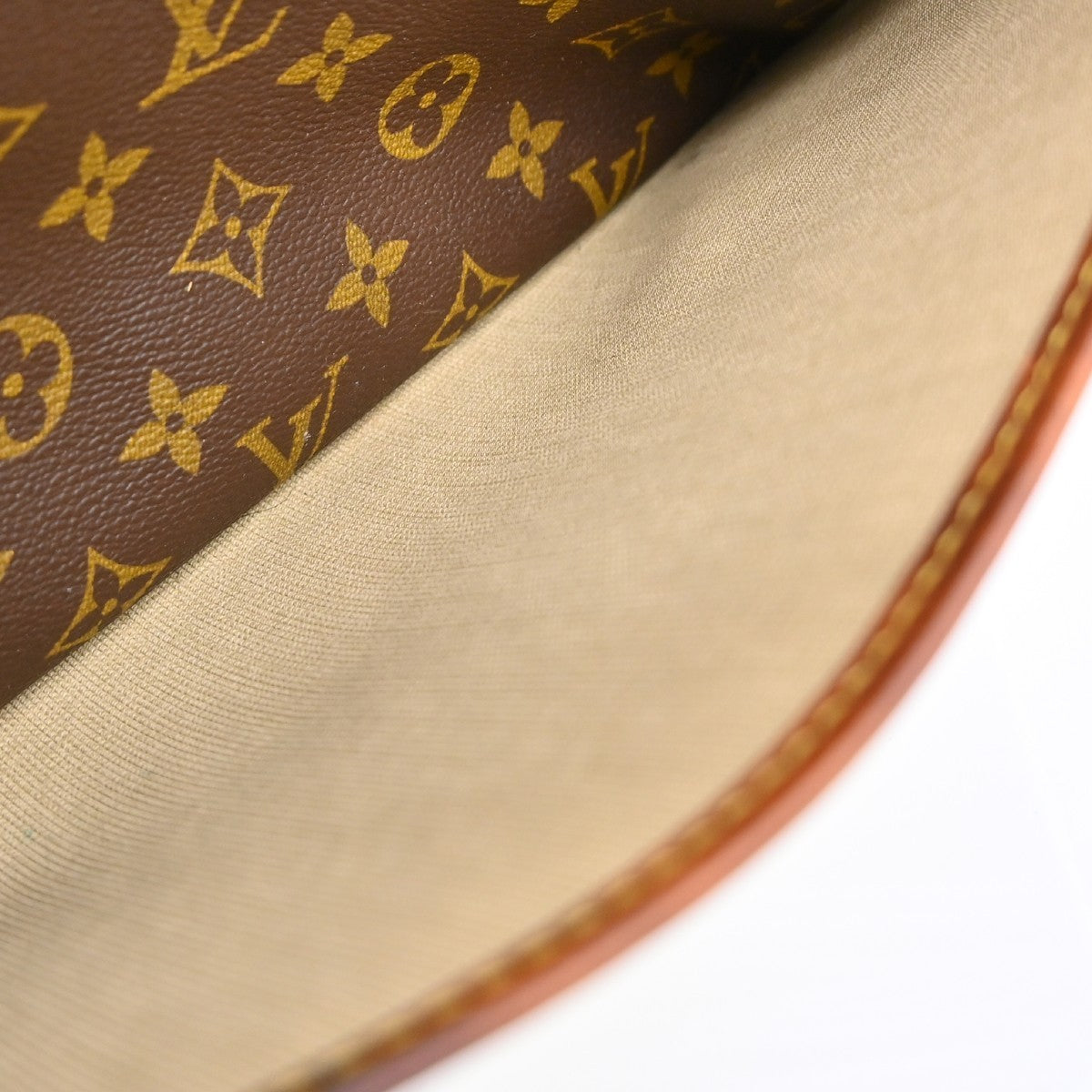 Louis Vuitton Deauville Handbag Monogram Canvas Brown Canvas Handbag (Pre-Owned)