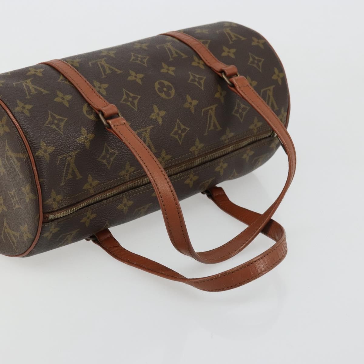 Louis Vuitton Papillon Handbag Monogram Canvas Brown Canvas Handbag (Pre-Owned)