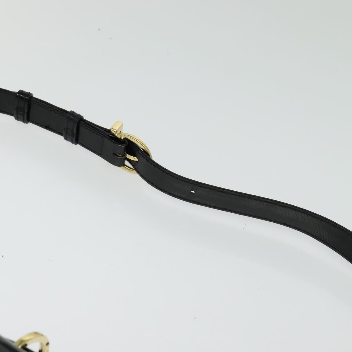 Salvatore Ferragamo Gancini Shoulder Bag Patent Leather Black Patent_Leather Shoulder Bag Bag (Pre-Owned)