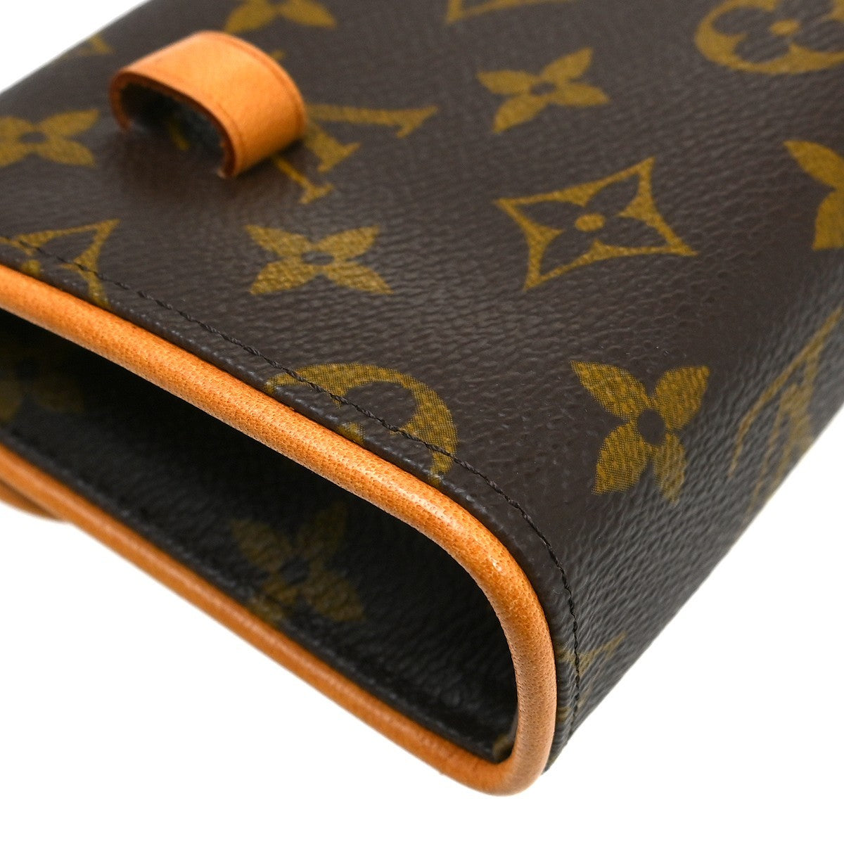Louis Vuitton Florentine Waist Bag Monogram Canvas Brown Canvas Clutche & Pouche Bag (Pre-Owned)