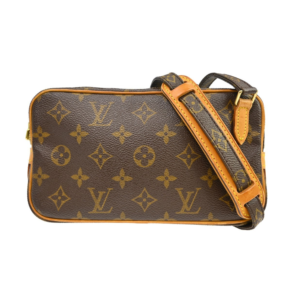 Louis Vuitton Pochette Marly Bandouliere Bag Monogram Canvas Brown Canvas Shoulder Bag Bag (Pre-Owned)