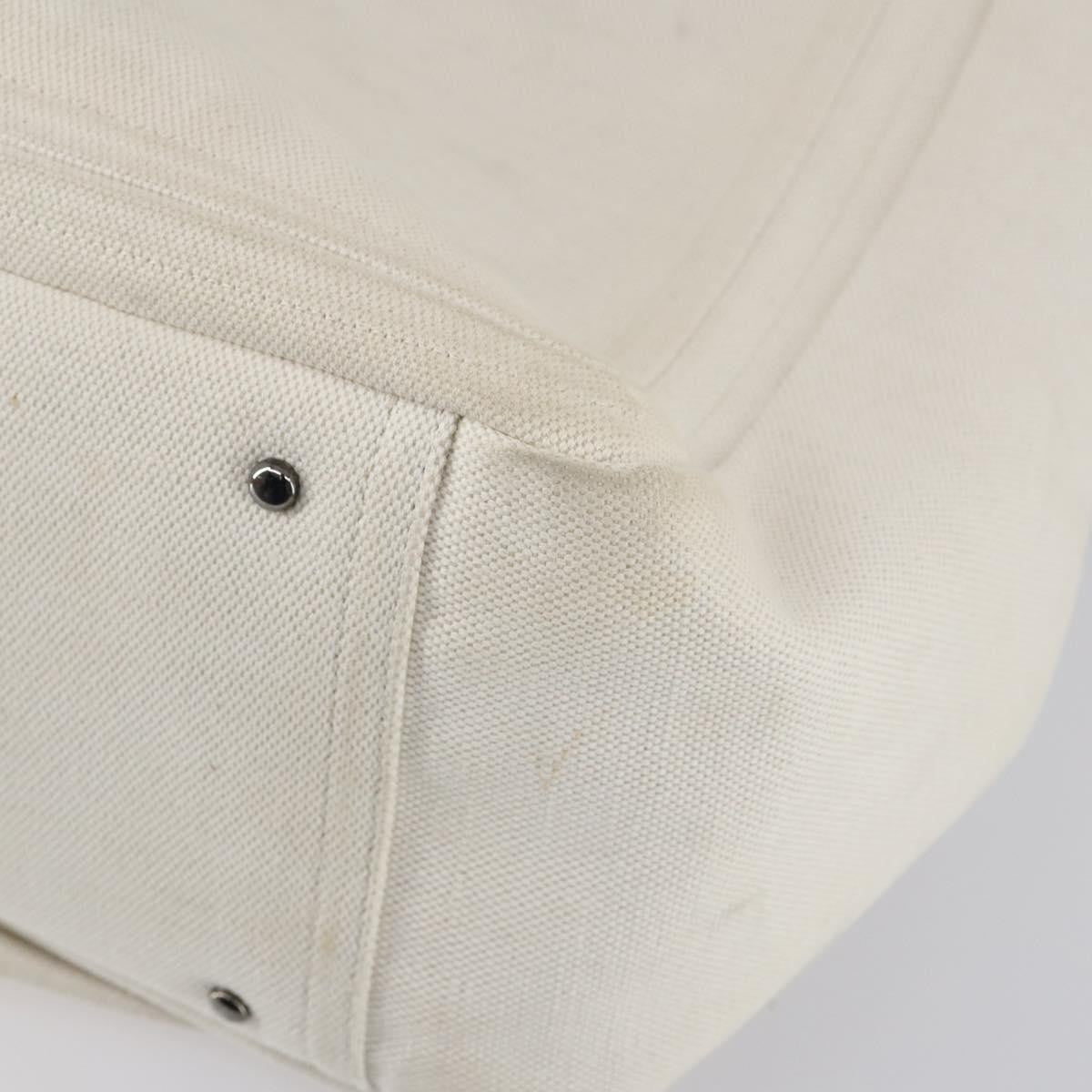 Valentino Garavani Atelier 02 Tote Canvas White Canvas Tote Bag Bag (Pre-Owned)