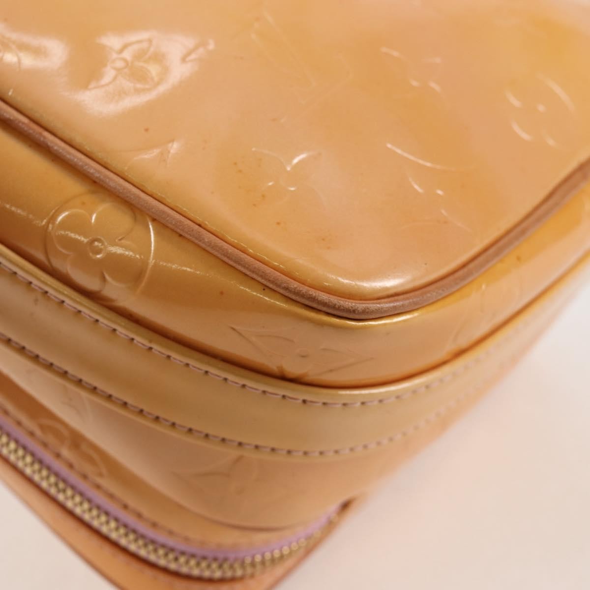 Louis Vuitton Wooster Handbag Monogram Vernis Beige Patent_Leather Bag (Pre-Owned)